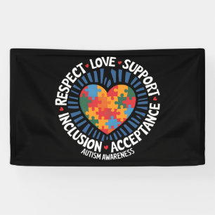 Autisme Bewustzijn Autistisch Respect Liefde Steun Spandoek