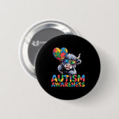 Autisme bewustzijn autistisch ronde button 5,7 cm (Voorkant /achterkant)