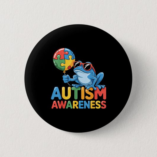 Autisme bewustzijn autistisch ronde button 5,7 cm (Voorkant)