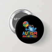 Autisme bewustzijn autistisch ronde button 5,7 cm (Voorkant /achterkant)