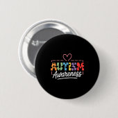 Autisme bewustzijn autistisch ronde button 5,7 cm (Voorkant /achterkant)