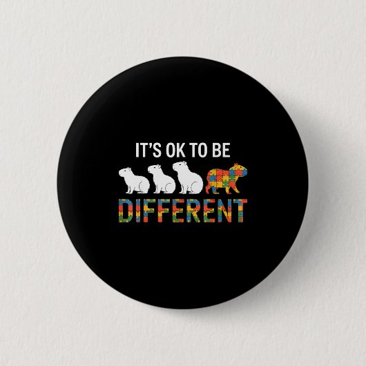 Autisme bewustzijn autistisch ronde button 5,7 cm (Voorkant)