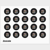 Autisme bewustzijn autistisch  ronde sticker (Vel)