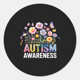 Autisme bewustzijn autistisch ronde sticker