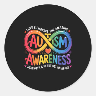 Autisme bewustzijn autistisch ronde sticker