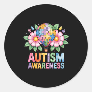 Autisme bewustzijn autistisch  ronde sticker