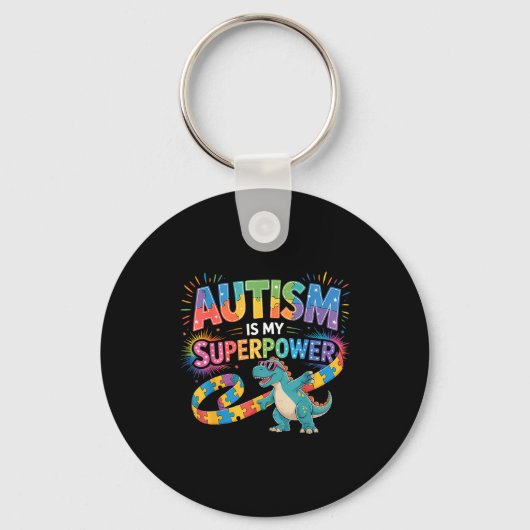 Autisme bewustzijn autistisch  sleutelhanger (Voorkant)