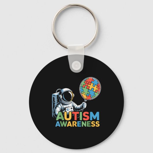 Autisme bewustzijn autistisch sleutelhanger (Voorkant)