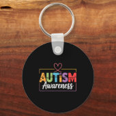 Autisme bewustzijn autistisch sleutelhanger (Voorkant)