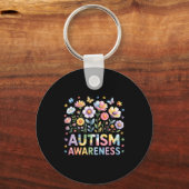Autisme bewustzijn autistisch sleutelhanger (Voorkant)