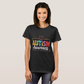 Autisme bewustzijn autistisch t-shirt (Voorkant volledig)