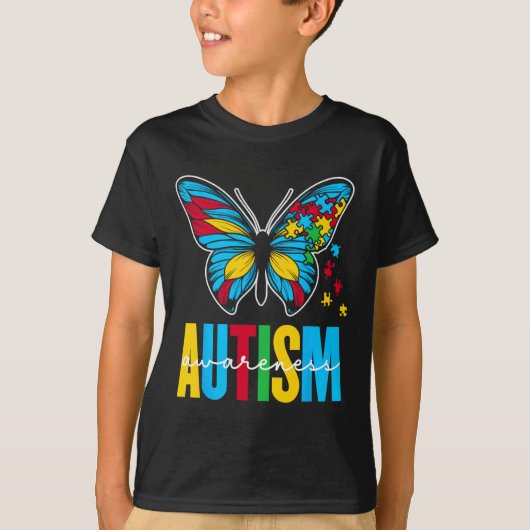Autisme Bewustzijn Autistische Autisten Ondersteun T-shirt (Voorkant)