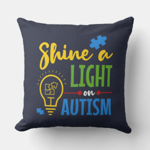 Autisme Bewustzijn Autistische Moeder Puzzel Kussen