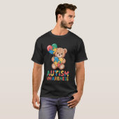 Autisme bewustzijn Beer T-shirt (Voorkant volledig)