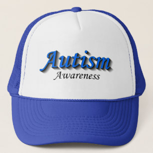 Autisme-bewustzijn (blauw/zwart) trucker pet
