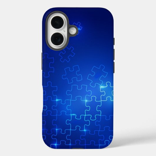 Autisme Bewustzijn Blauwe Puzzel iPhone mobiele ho Case-Mate iPhone Case (Achterkant)
