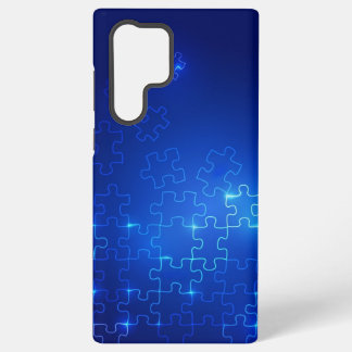Autisme bewustzijn blauwe puzzel Samsung hoesje Samsung Galaxy Hoesje