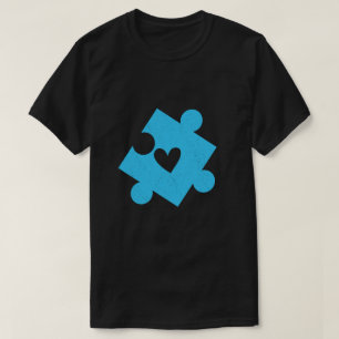 Autisme Bewustzijn Blauwe Puzzel Stuk Pocket T-shirt