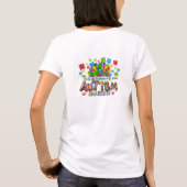 Autisme Bewustzijn Bloem T-shirt (Achterkant)