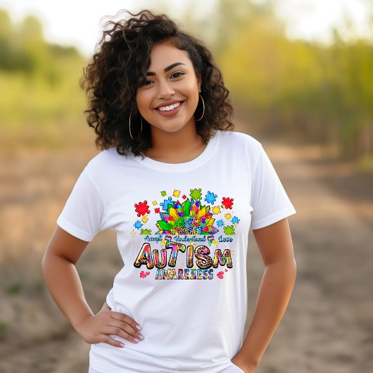 Autisme Bewustzijn Bloem T-shirt
