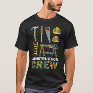 Autisme Bewustzijn Bouwploeg T-shirt
