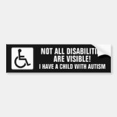 Autisme Bewustzijn Bumpersticker (Voorkant)