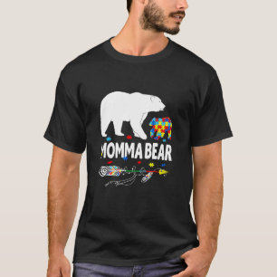 Autisme bewustzijn cadeau moederbeer steun autisti t-shirt