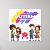 Autisme Bewustzijn Canvas Afdruk (Voorkant)
