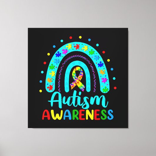 Autisme Bewustzijn Canvas Afdruk (Voorkant)