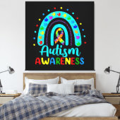 Autisme Bewustzijn Canvas Afdruk (Insitu (Slaapkamer))