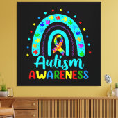 Autisme Bewustzijn Canvas Afdruk (Insitu (Woonkamer))