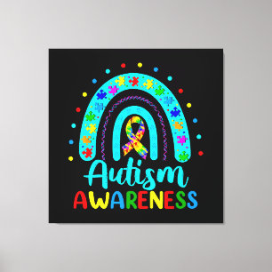 Autisme Bewustzijn Canvas Afdruk
