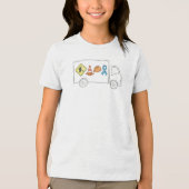 Autisme bewustzijn constructie vrachtwagen steun l Tri-Blend shirt (Voorkant)