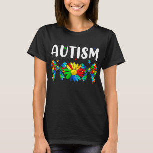 Autisme Bewustzijn Coquette Bow Zonnebloem Puzzel T-shirt