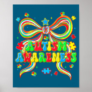 Autisme bewustzijn coquette puzzel autistische vro poster