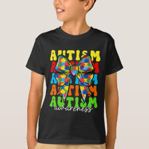 Autisme bewustzijn Coquette Strik Man Vrouw Kinder T-shirt