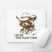 Autisme Bewustzijn Cowboy Raccoon Ik heb dat Yee H Muismat (Met muis)