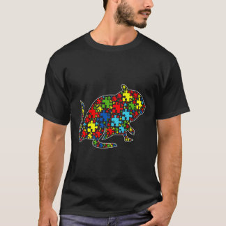 Autisme bewustzijn Cute Gerbil Puzzle Piece Animal T-shirt