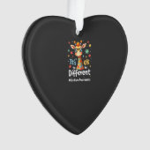 Autisme bewustzijn Cute Giraffe Dier Het is Oké Om Ornament (voorkant)