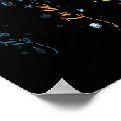 Autisme-bewustzijn Cute Turtle Animal Het is oké o Poster (Hoek)