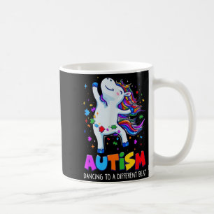 Autisme bewustzijn Dabbing Eenhoorn Puzzelstuk Kin Koffiemok