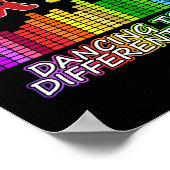 Autisme-bewustzijn dansend voor een ander gedoe poster (Hoek)