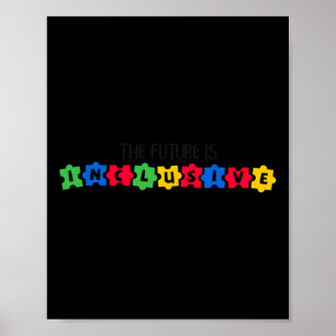 Autisme bewustzijn De toekomst is inclusief 1 Poster