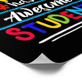 Autisme-bewustzijn Deze leraar heeft Geweldige stu Poster (Hoek)