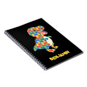 Autisme bewustzijn Dinosauriërs Notitieboek (Rechterzijde)