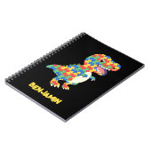 Autisme bewustzijn Dinosauriërs Notitieboek (Linkerzijde)