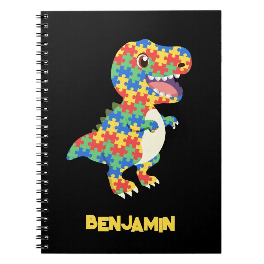 Autisme bewustzijn Dinosauriërs Notitieboek (Voorkant)