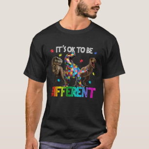 Autisme bewustzijn Dinosaurus Jongens Kinderen Het T-shirt