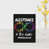 Autisme bewustzijn Draag in plaats daarvan in apri Kaart (Gele Bloem)