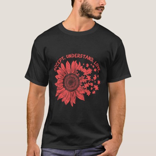 Autisme-bewustzijn en acceptatie t-shirt (Voorkant)